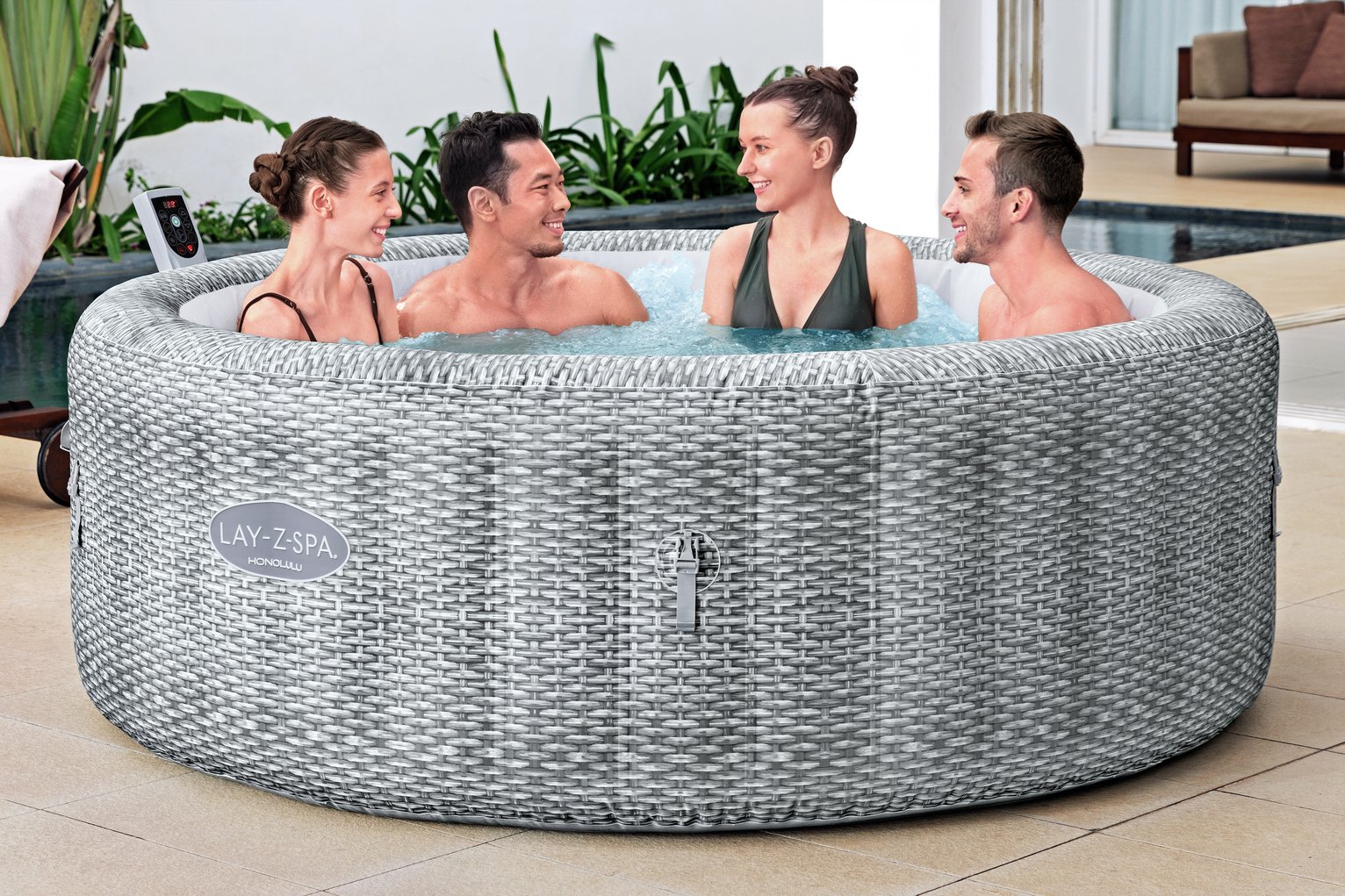 Lay-Z-Spa Honolulu 6 Person AirJet Hot Tub