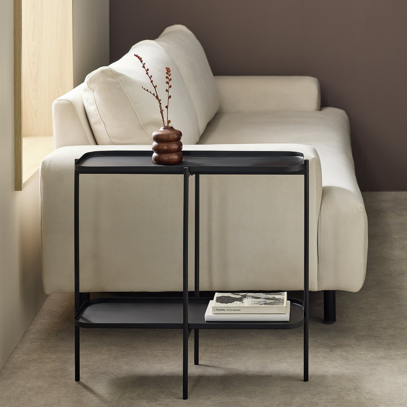 Habitat Melling Sofa Side Table - Black