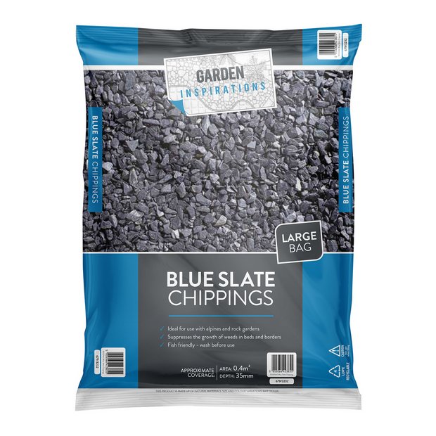 Buy Inspirations Blue Slate Chippings 20kg Decorative Stones Cobbles Gravel And Chippings Argos