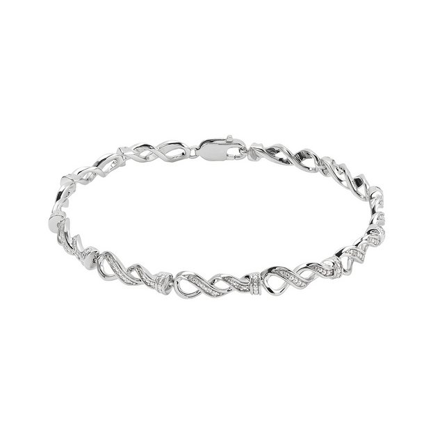 Mens silver bracelets on sale argos