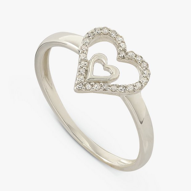 Love heart ring argos discount