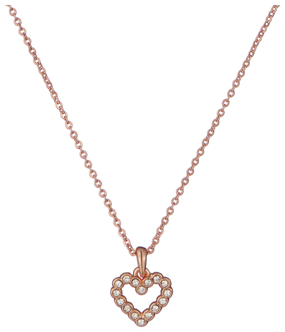 Ted Baker Rose Gold Plated Halo Heart Pendant Necklace