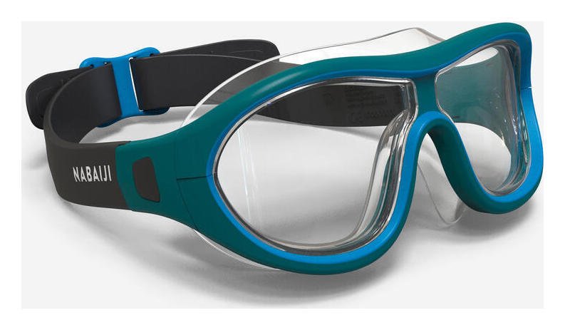 Decathlon Pool Mask Swimdow Blue Black - L