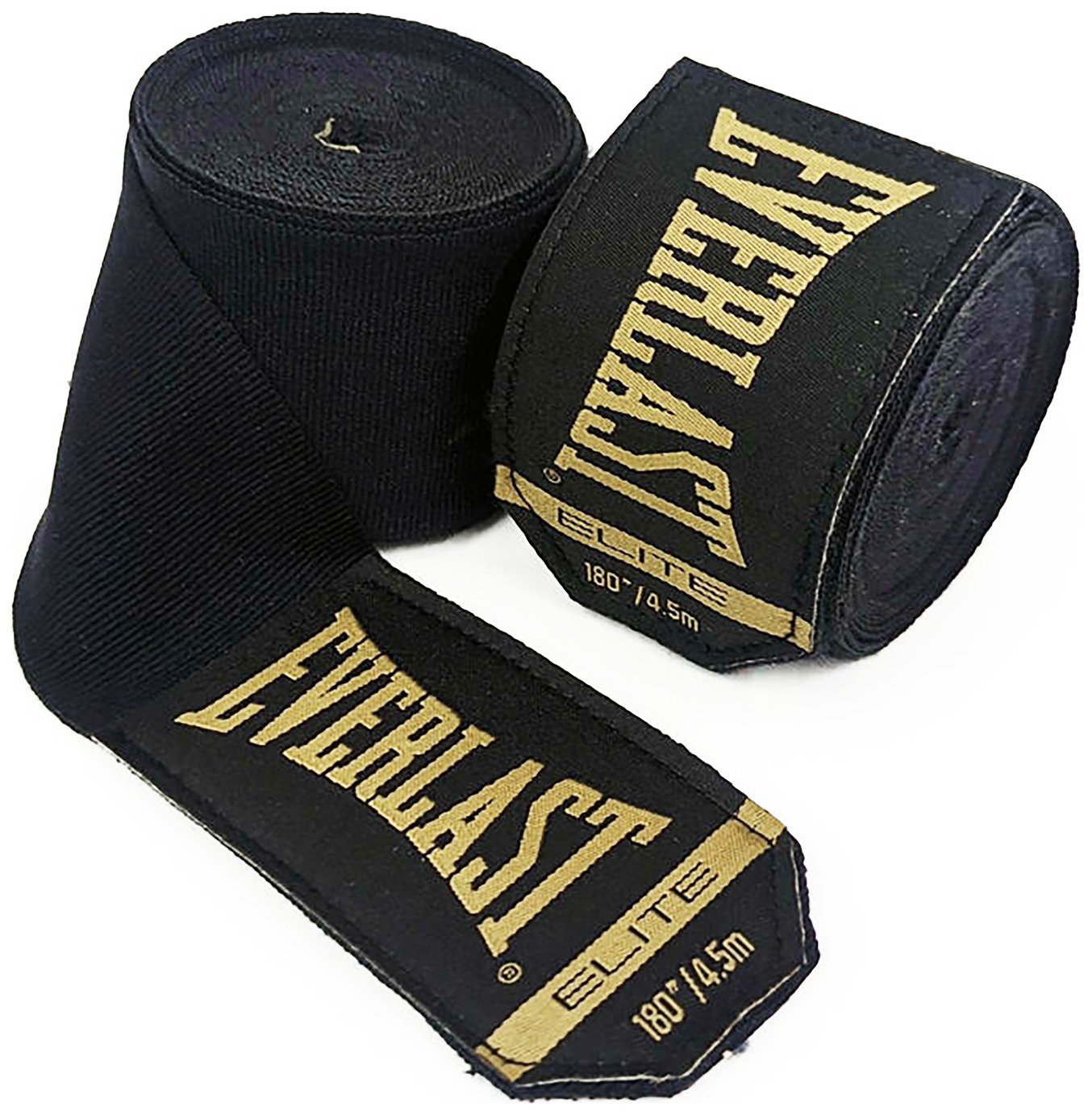 Everlast Elite 180" Boxing Hand Wraps - Black