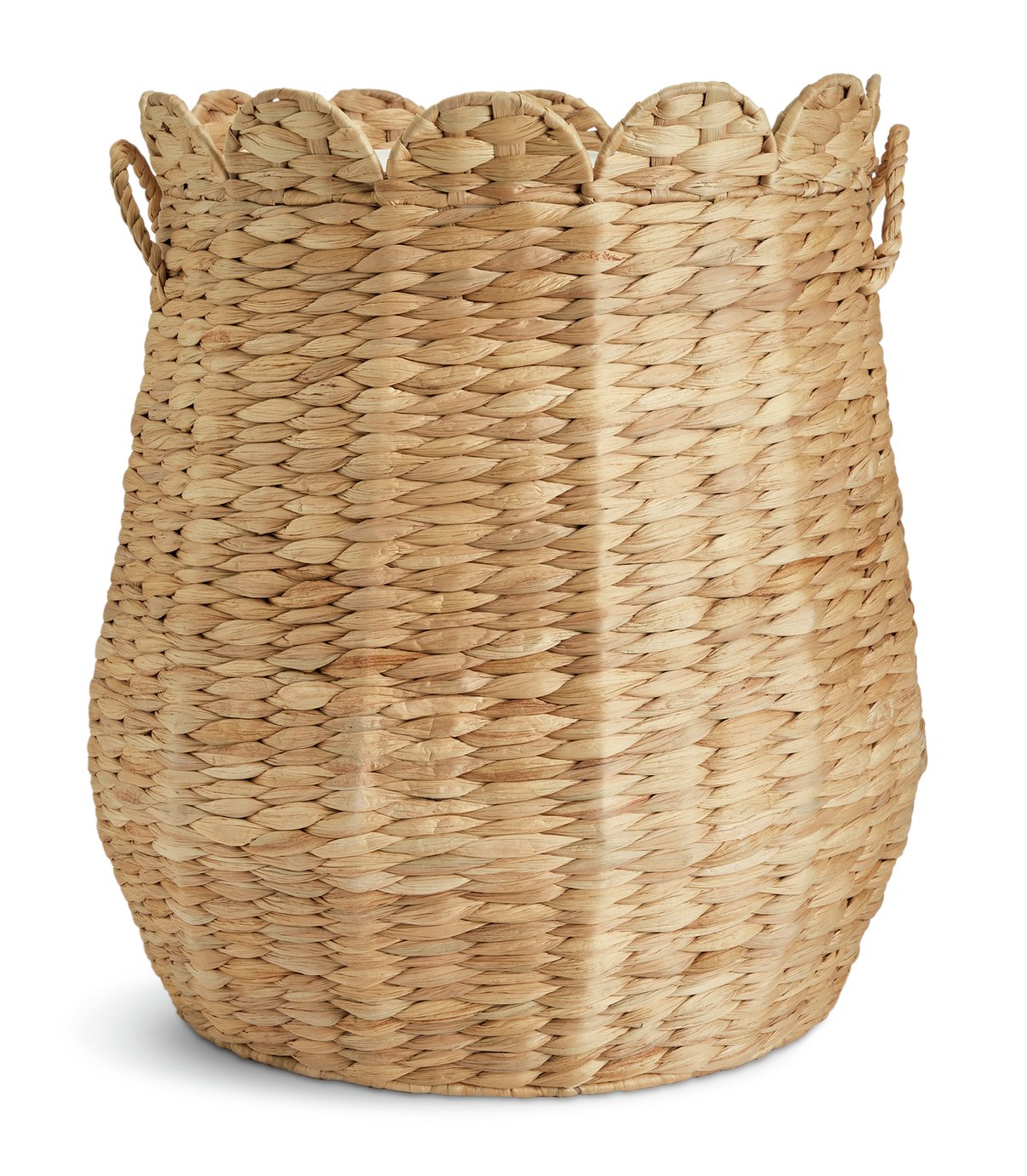 Habitat 70L Scallop Water Hyacinth Laundry Hamper - Natural