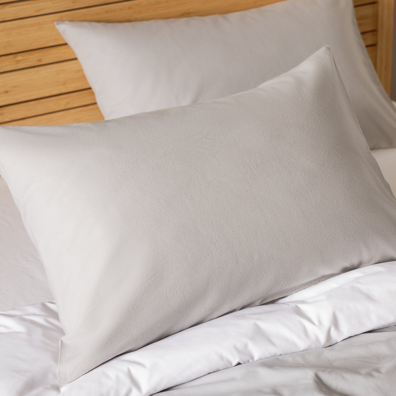 Home Essentials Brushed Standard Pillowcase Pair