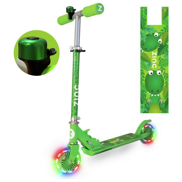 スティクノリ Buy Zinc Dino Foldable Light up 2 Wheel Scooter | Kids scooters