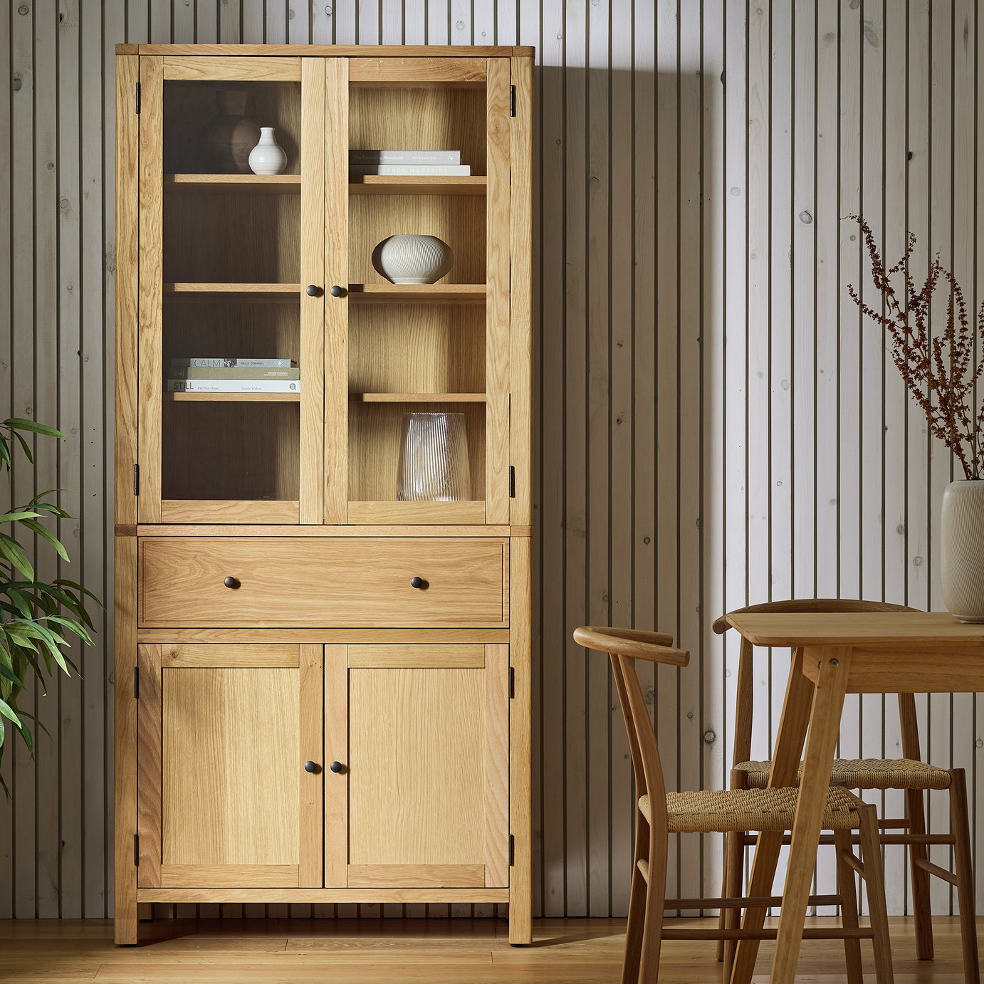 Habitat Finchley 4 Door 1 Drawer Sideboard - Natural