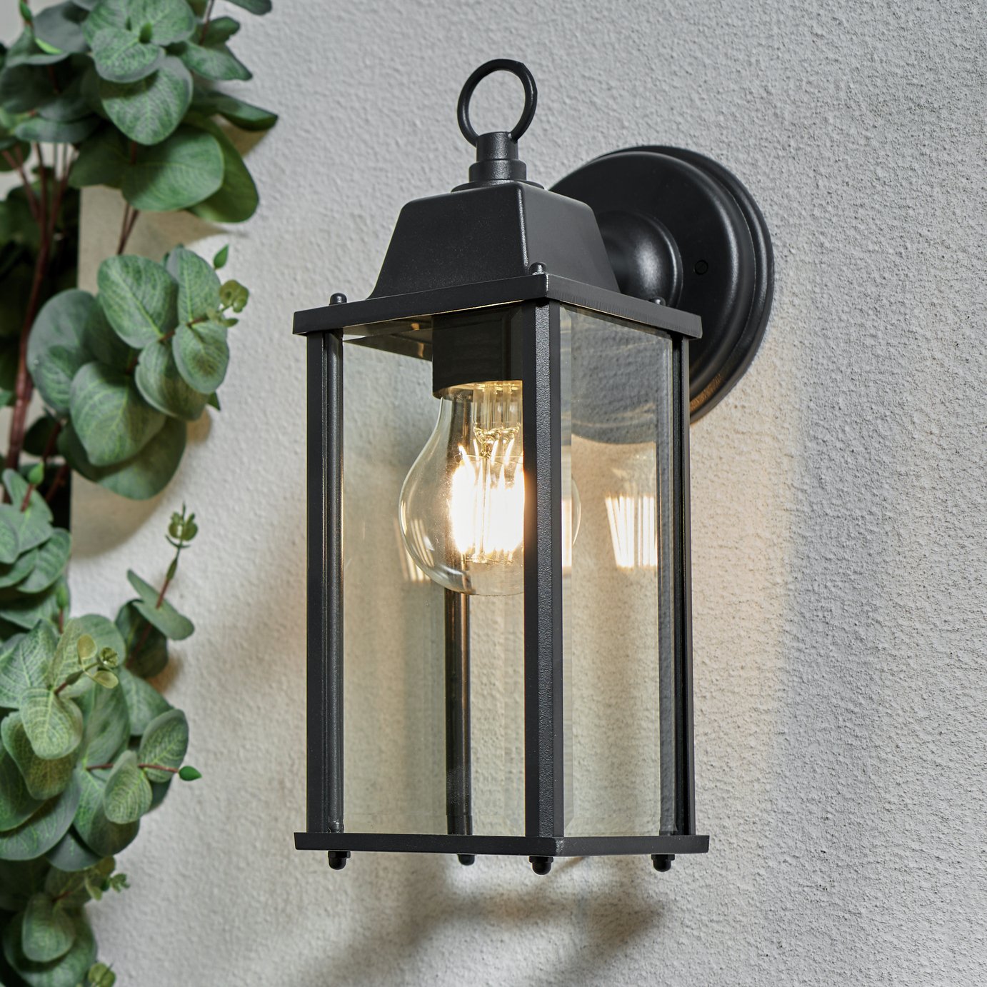 Zink CEDAR IP23 Black Outdoor Wall Lantern