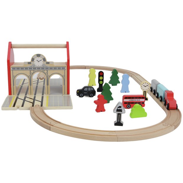 Buy Chad Valley Wooden Carry Train Station Set Toy trains Argos