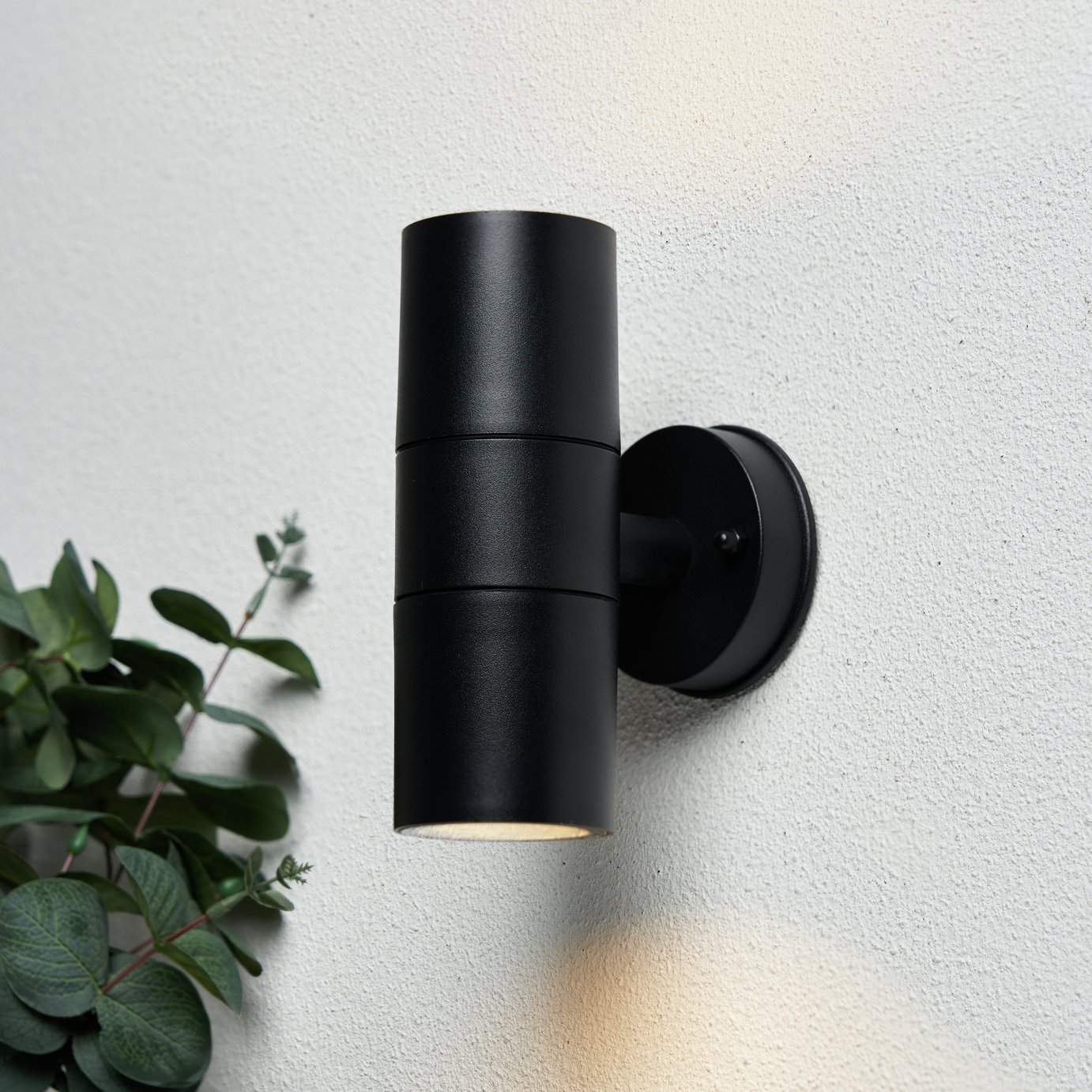 Coast FERN IP65 Black Outdoor Wall Up and Down Light