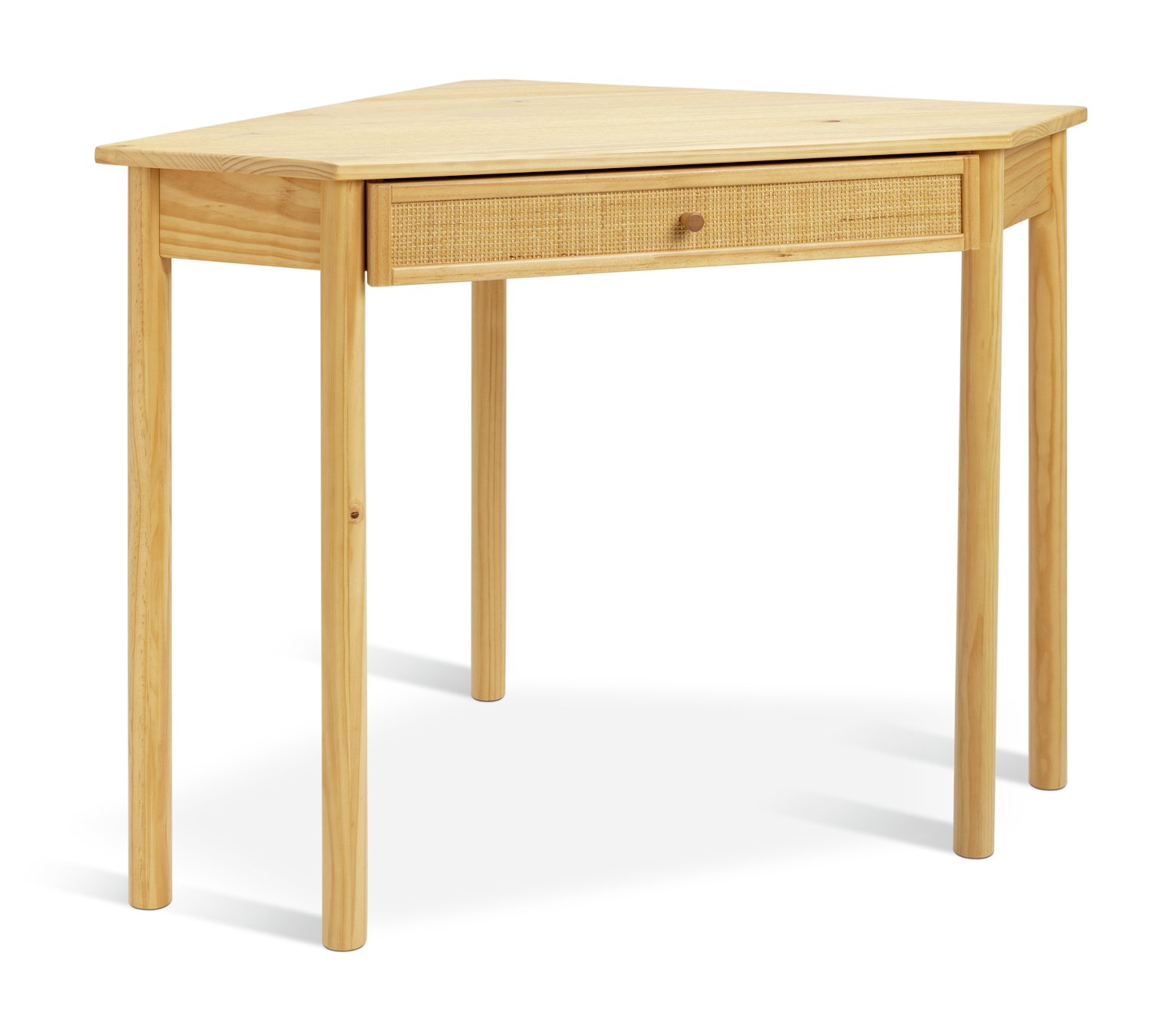 Habitat Simone 1 Drawer Corner Office Desk - Natural