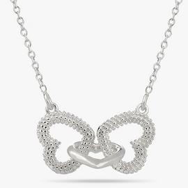 Buy Revere Sterling Silver Double Heart Belcher Chain Necklace Womens necklaces Argos