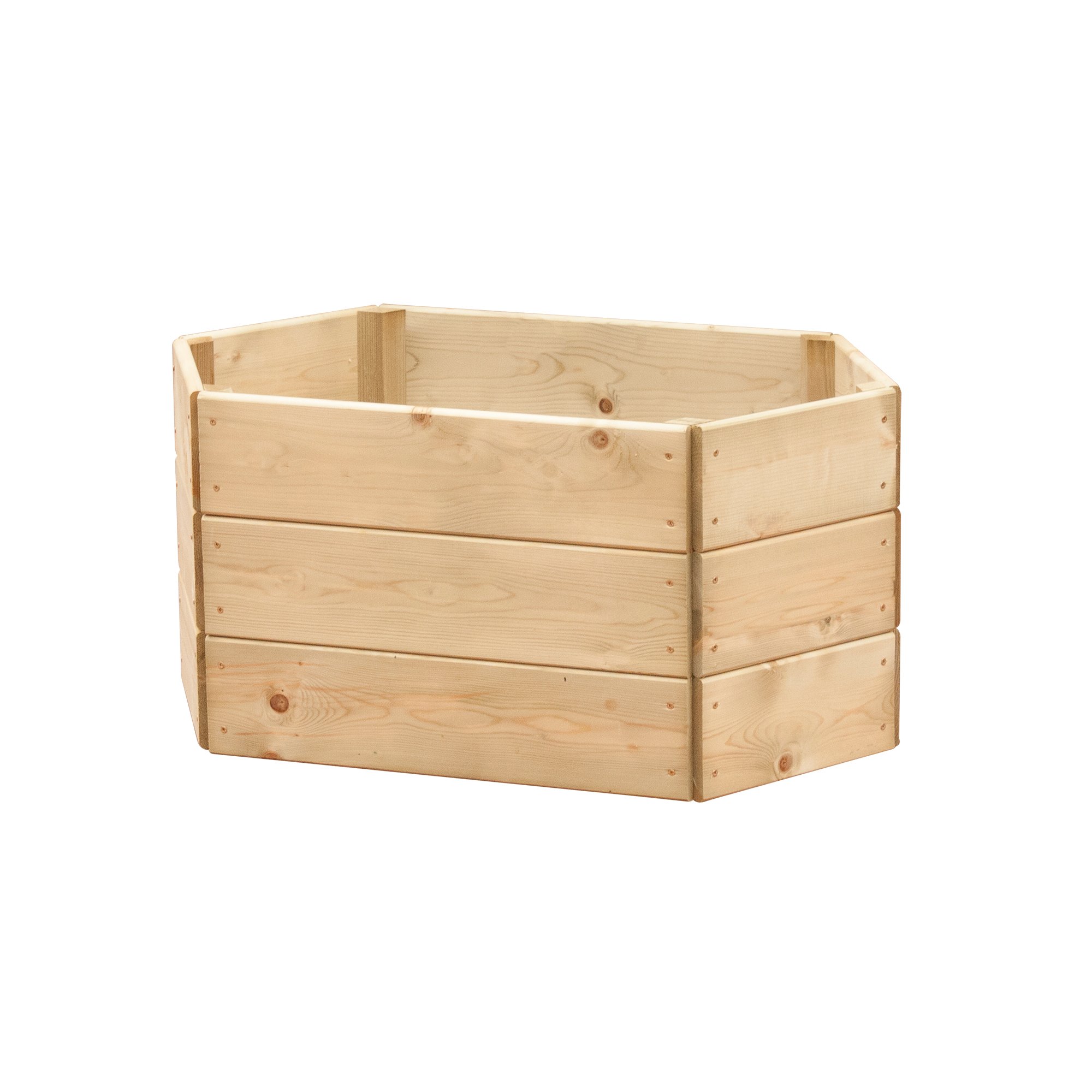 Greena Extended Hexagonal Wooden Raised Bed 60 x 30cm, 3 Tiers