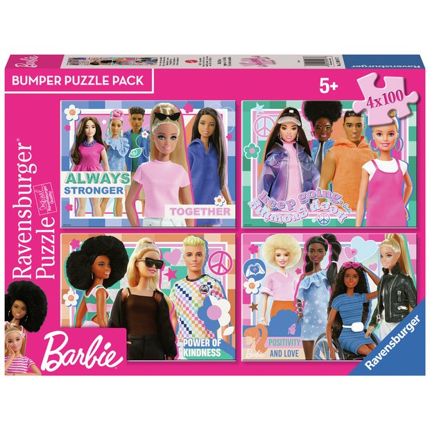 Buy Ravensburger Barbie 4x100 Piece Pumper Puzzle Pack | Jigsaws and  puzzles | Argos