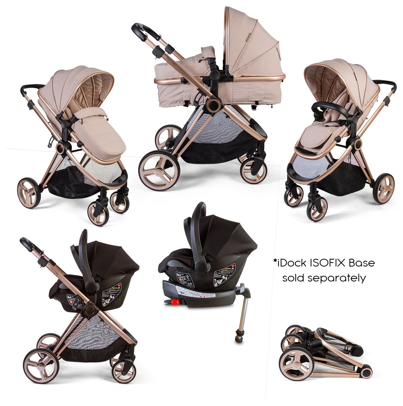 Red Kite Push Me Pace i Travel System -Latte