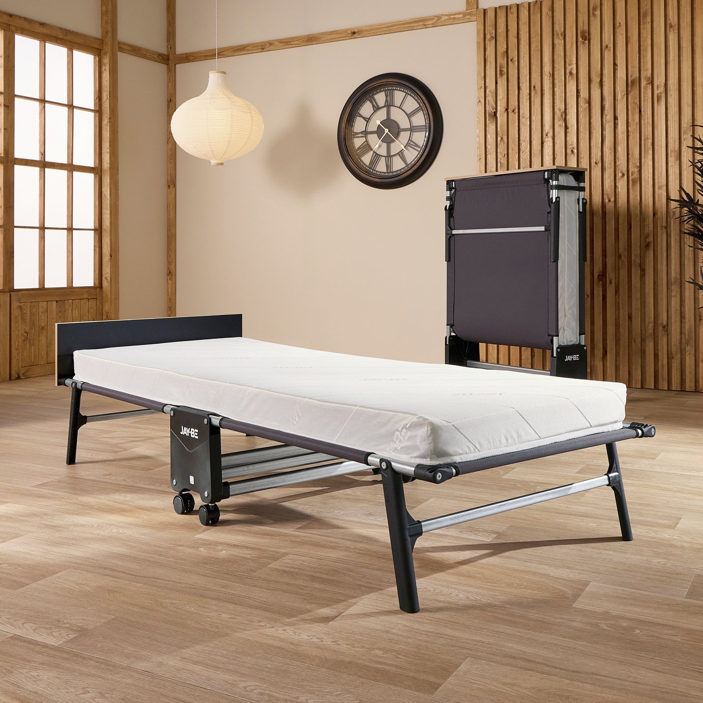 Jay-Be Rollaway Folding Bed with e-Fibre Mattress - Single