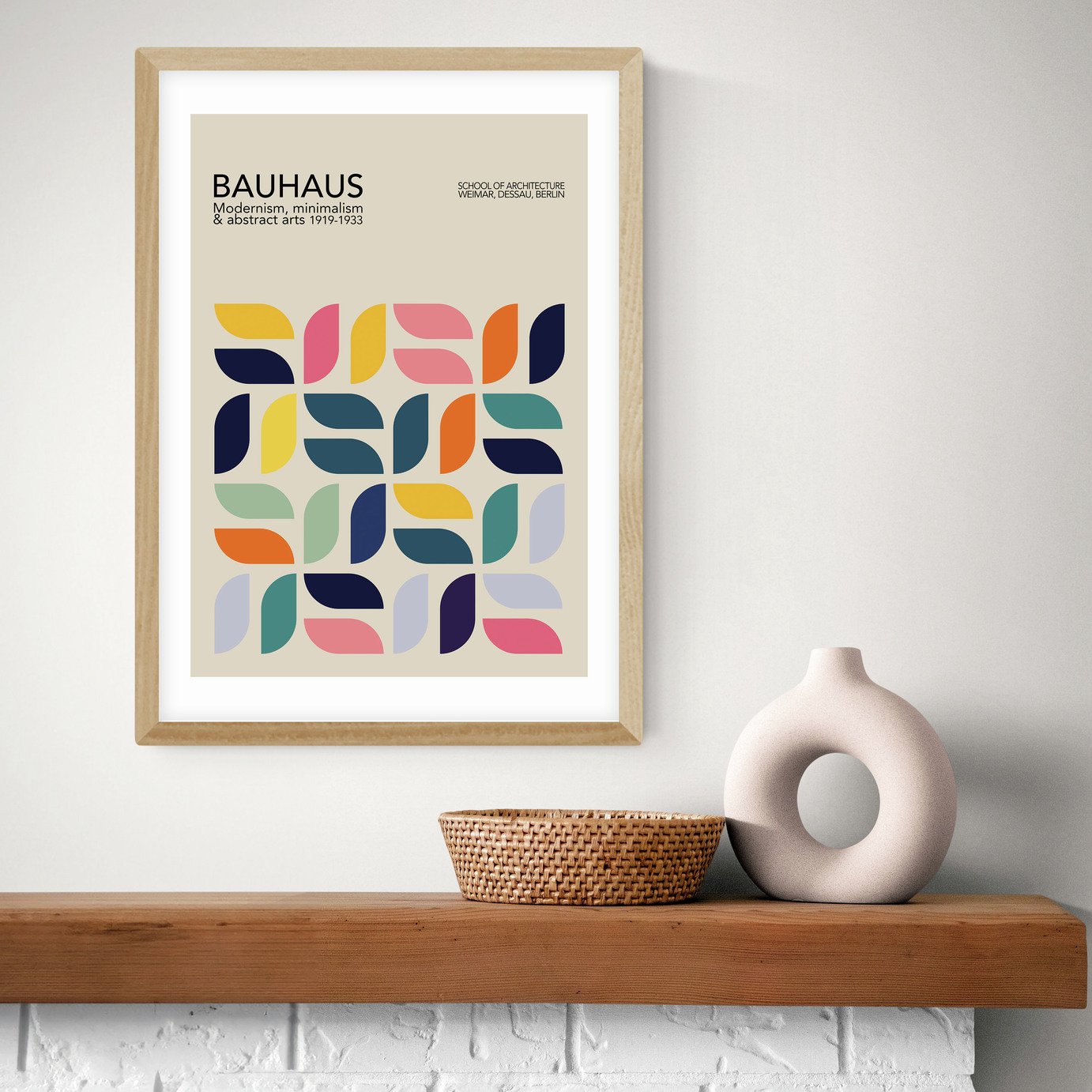 East End Prints Bauhaus Petals Art Print
