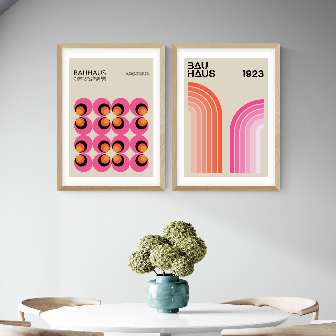 East End Prints Bauhaus Twin Set Art Prints