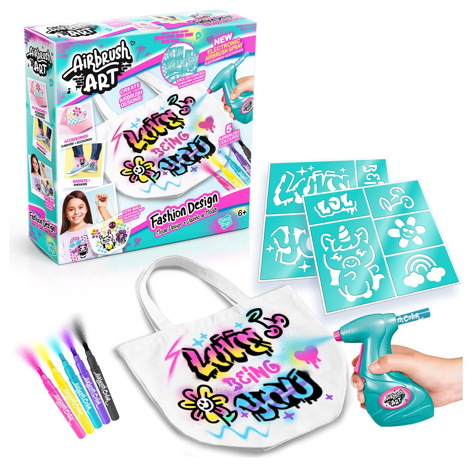 Airbrush Art Fashion Designer Kit