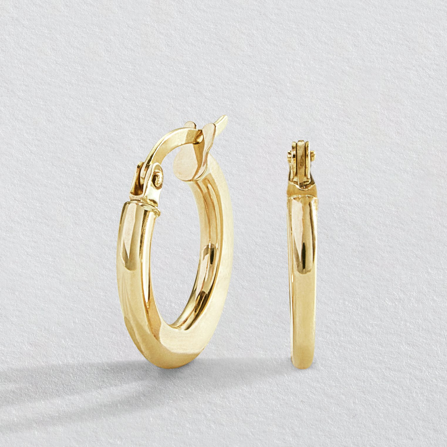 Revere 9ct Yellow Gold Hoop Earrings 