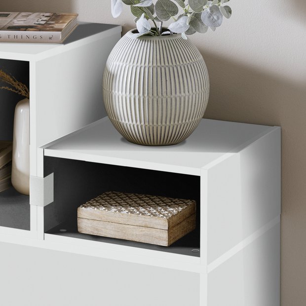 Buy Habitat Rubrics Modular Single Small Shelf Unit White Bookcases and shelving units Argos