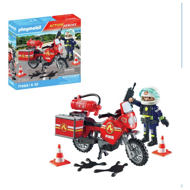 Playmobil fire hot sale station argos