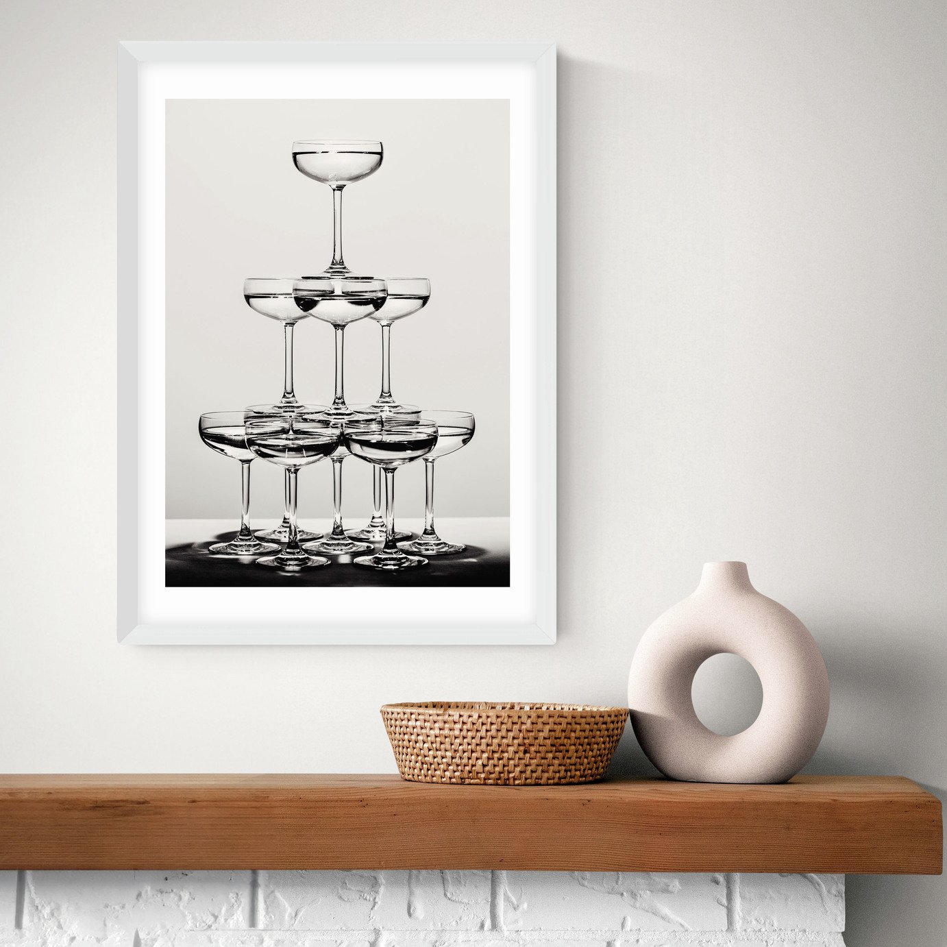 East End Prints Champagne II Art Print