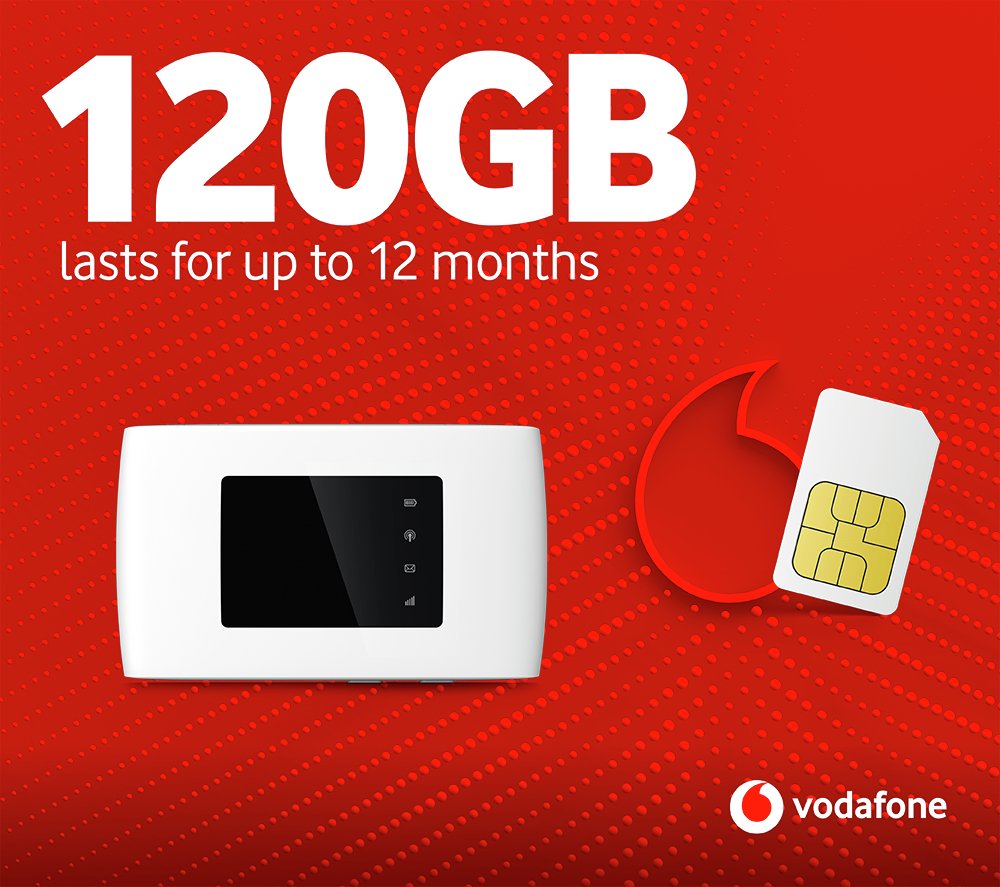 Vodafone 4G 120GB Mobile Mifi Hotspot
