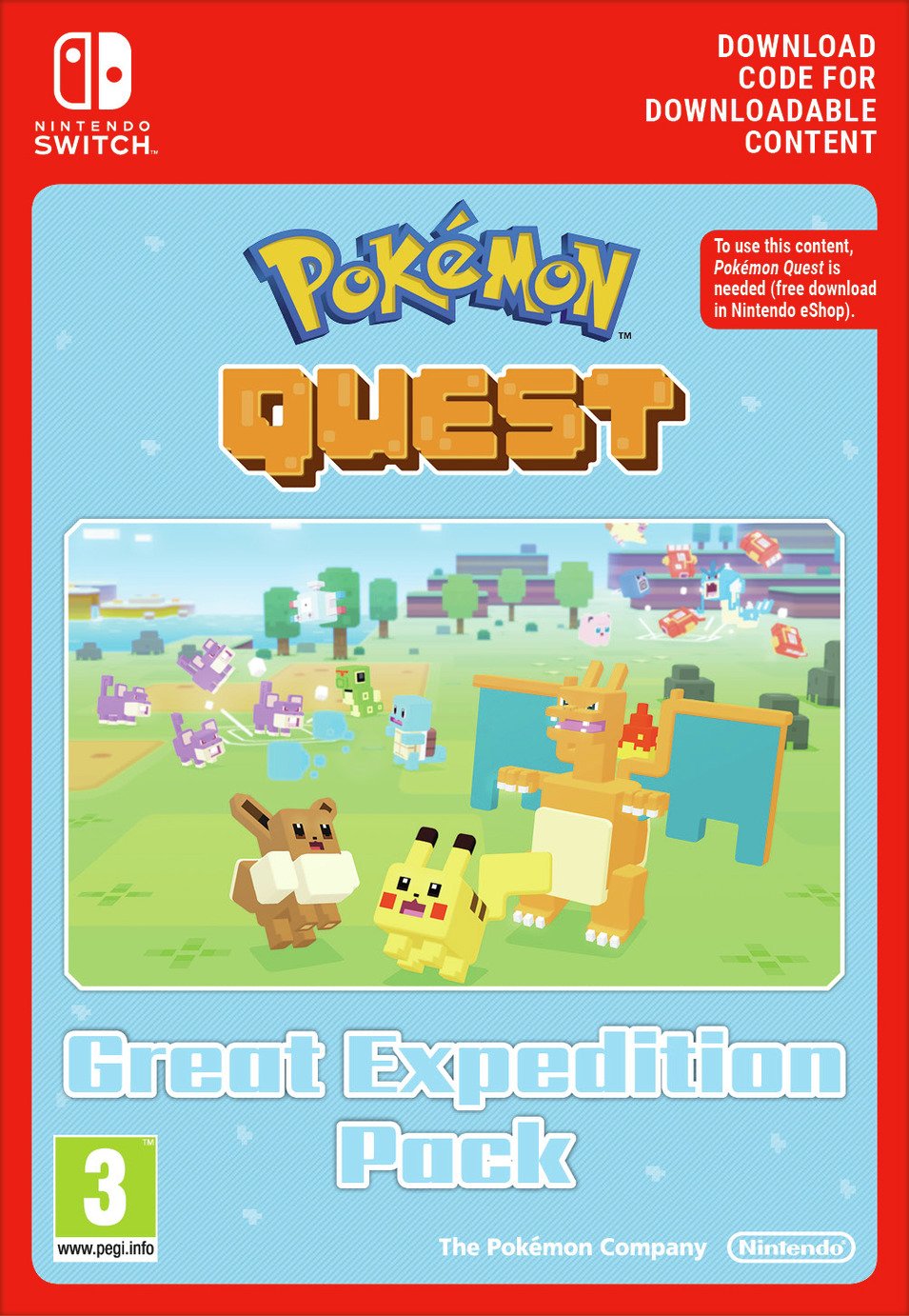 Pokemon Quest: Great Expedition Pack Switch Game DLC