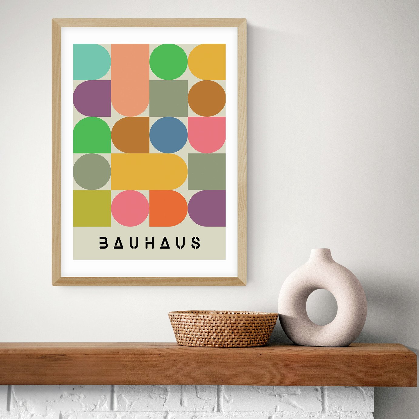 East End Prints Colourful Bauhaus Art Print