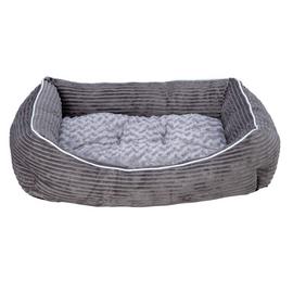 Grey Cord Square Pet Bed - Medium