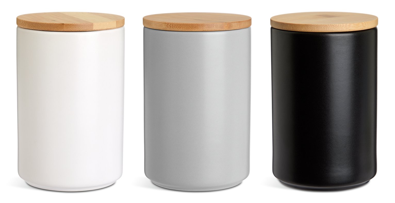 Habitat Ceramic Pack of 3 Canister 