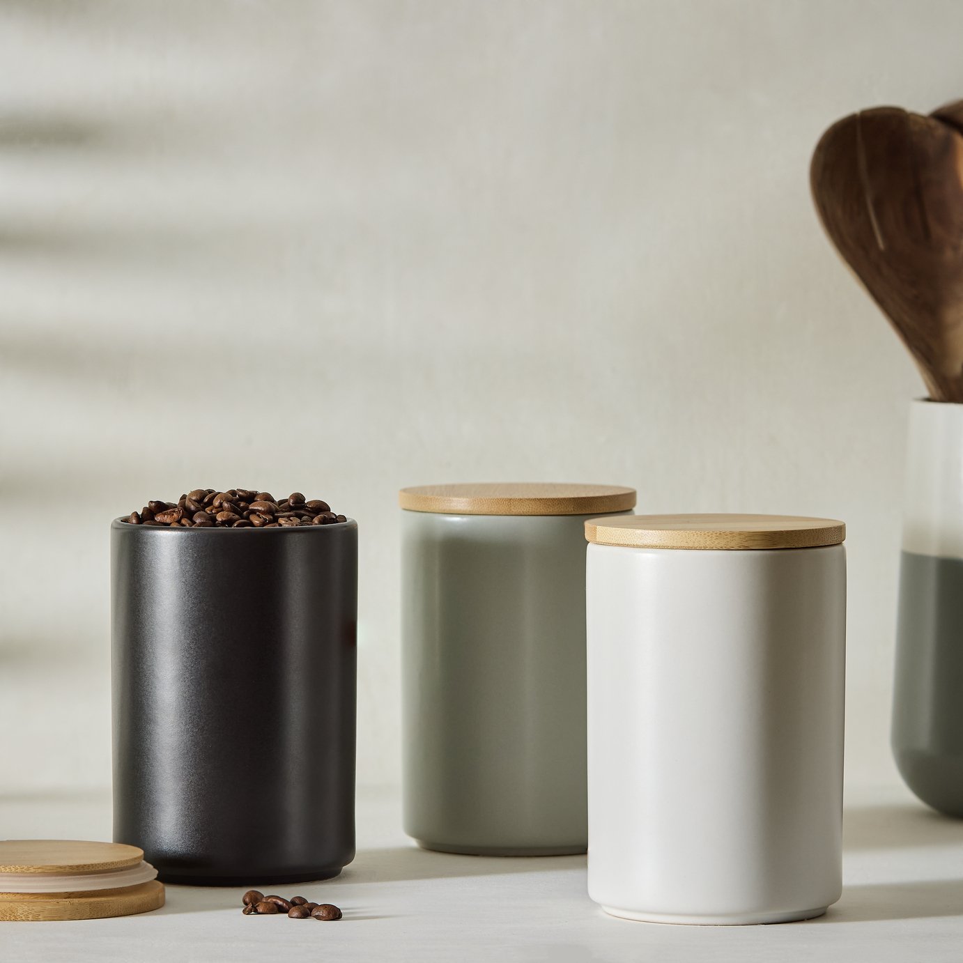 Habitat Ceramic Pack of 3 Canister 