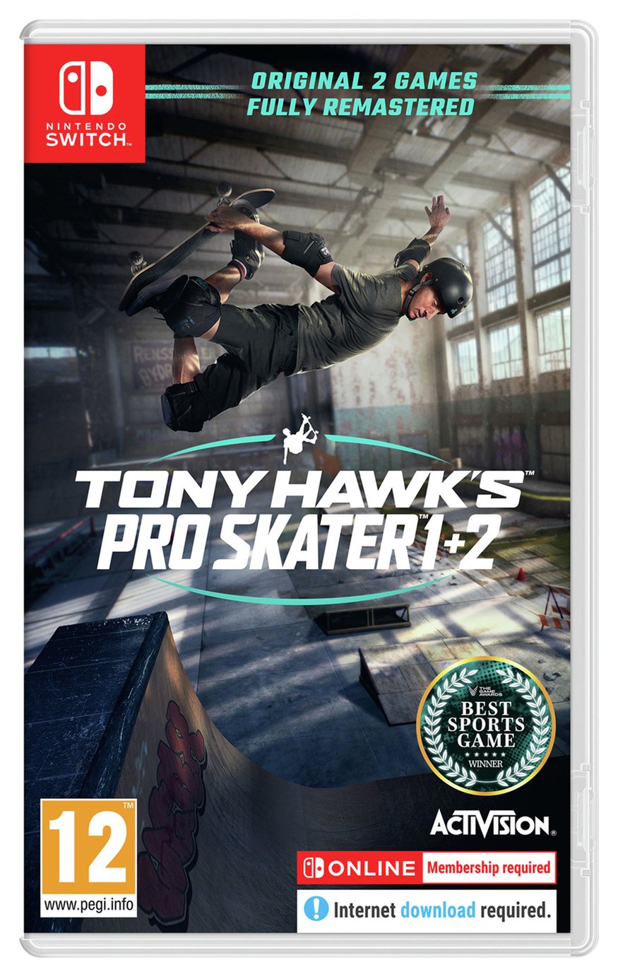 Tony Hawk's Pro Skater 1 + 2 Nintendo Switch Game