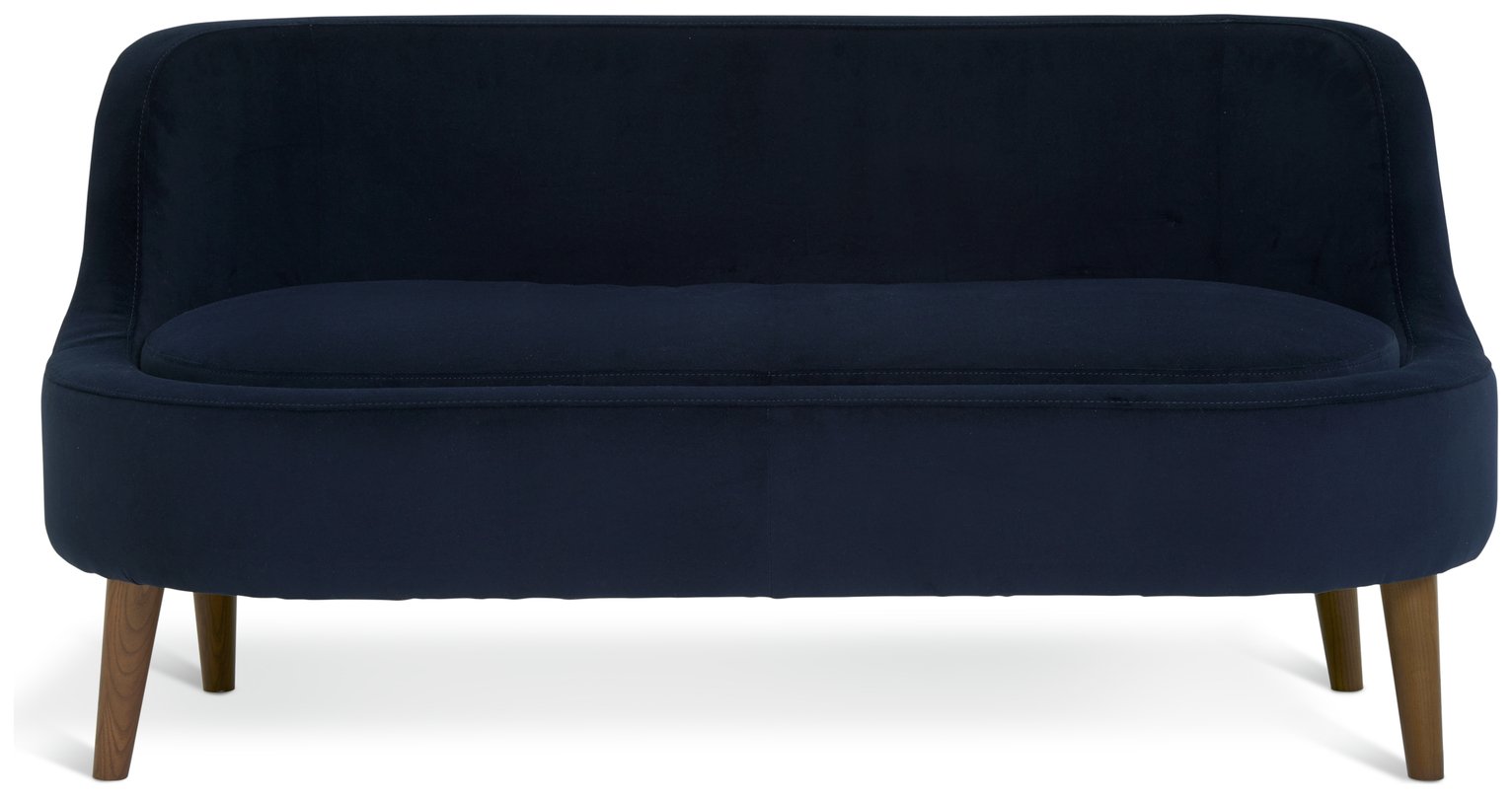 Habitat Beckett Fabric 2 Seater Sofa - Navy