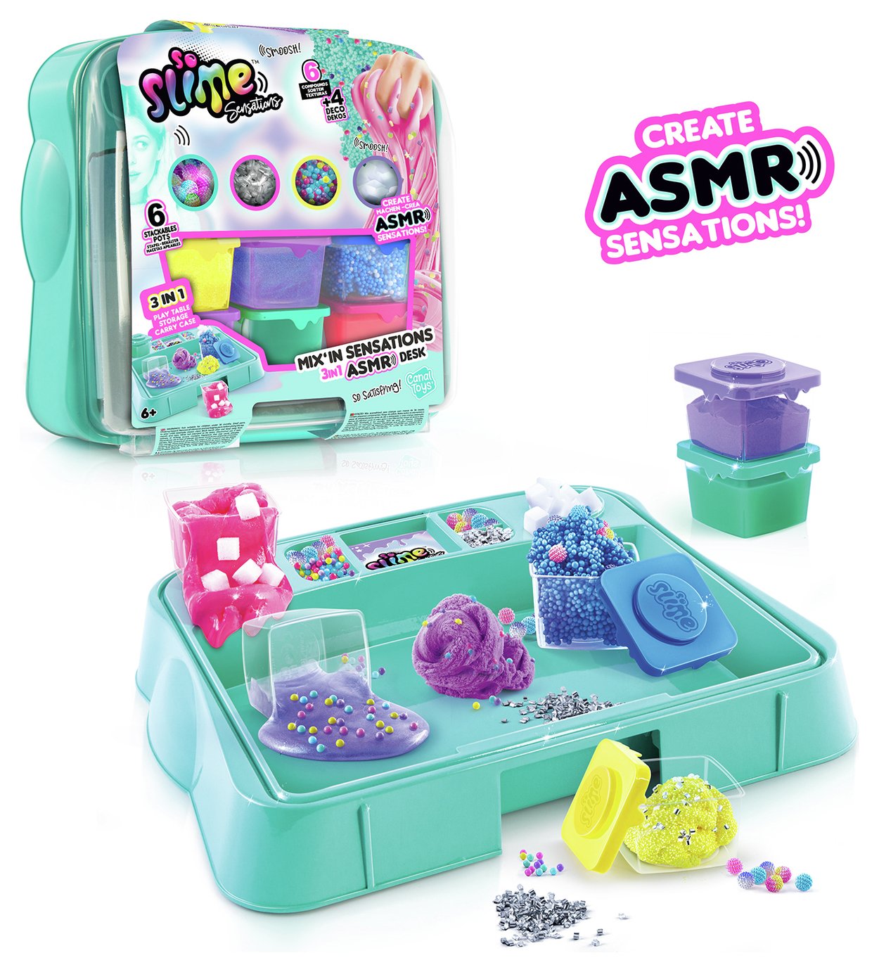 So Slime Sensations Mix'in Sensations 3 in 1 ASMR Desk