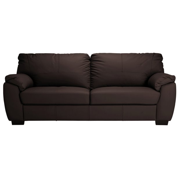 Argos milano leather deals sofa