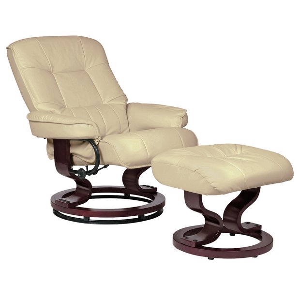 Buy Argos Home Santos Recliner Chair And Footstool Ivory