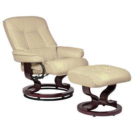 Argos Home Santos Recliner Chair with Footstool - Ivory