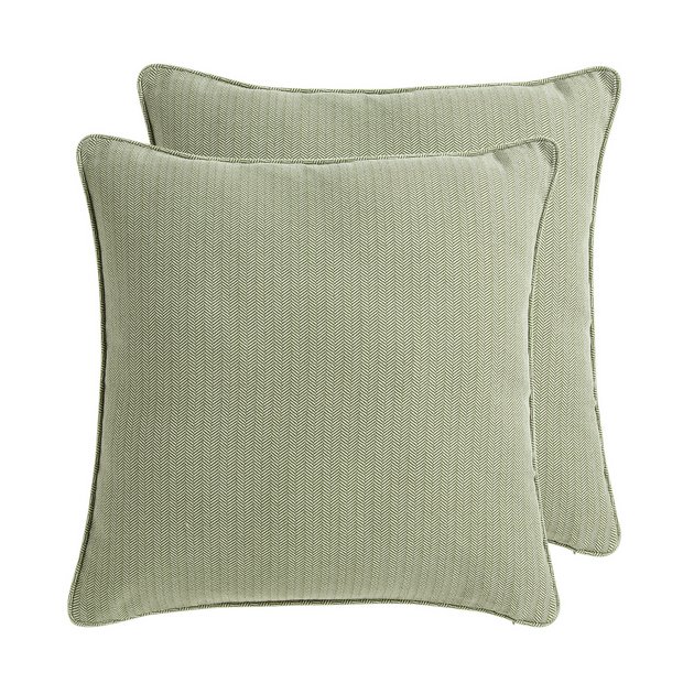 Buy Habitat Herringbone Cushion Cover 2 Pack Green 43x43cm Cushions Argos