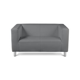 Buy Argos Home Moda Small Faux Leather 2 Seater Sofa Black