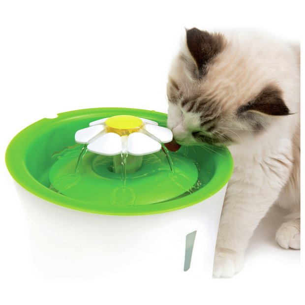 Buy Catit Flower Cat s Drinking Fountain Cat bowls and feeders Argos