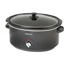 Cookworks 6.5L Slow Cooker - Black