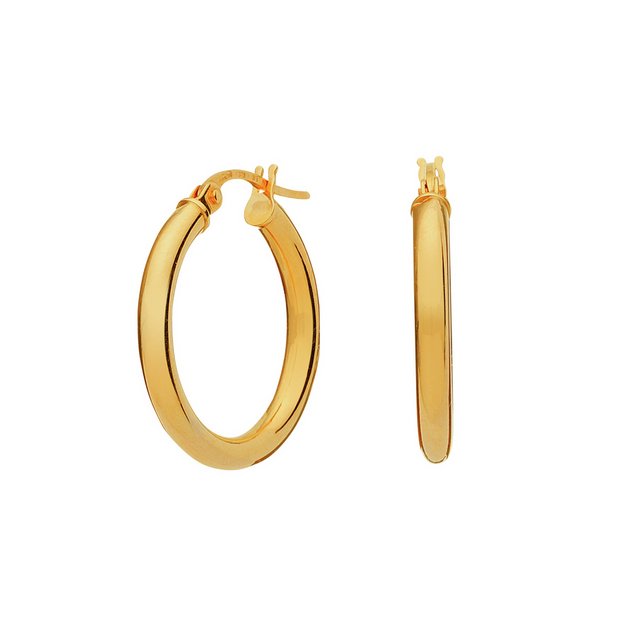 Gold creole earrings deals argos