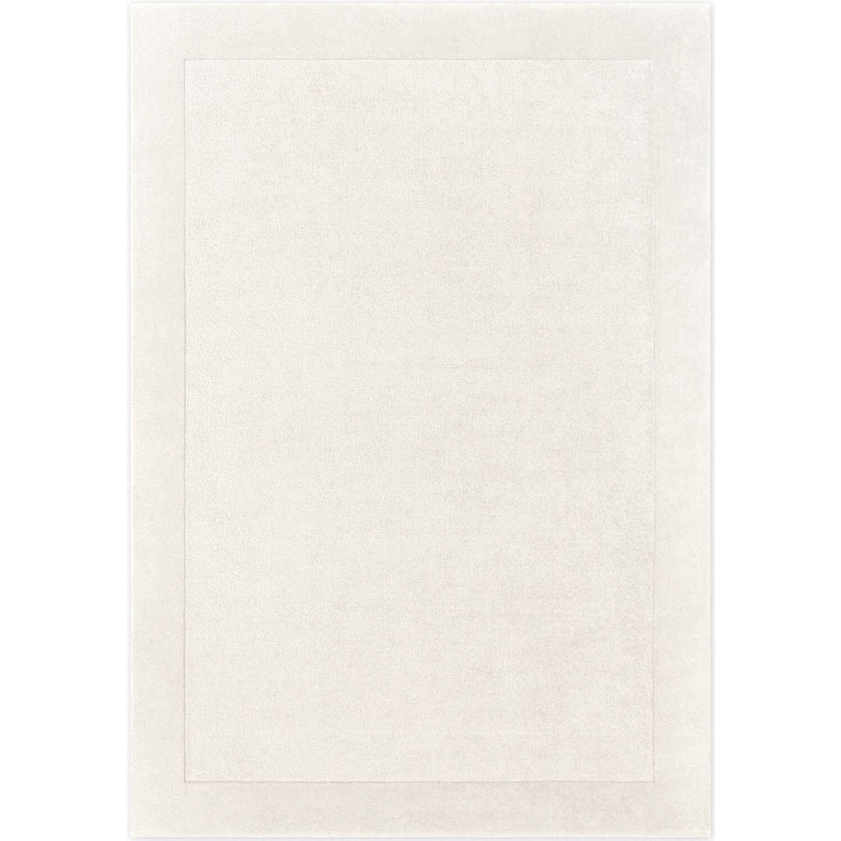 Villeroy and Boch  Cream  Kari Handmade Wool Blend Bordered Rug - 80 x 150cm
