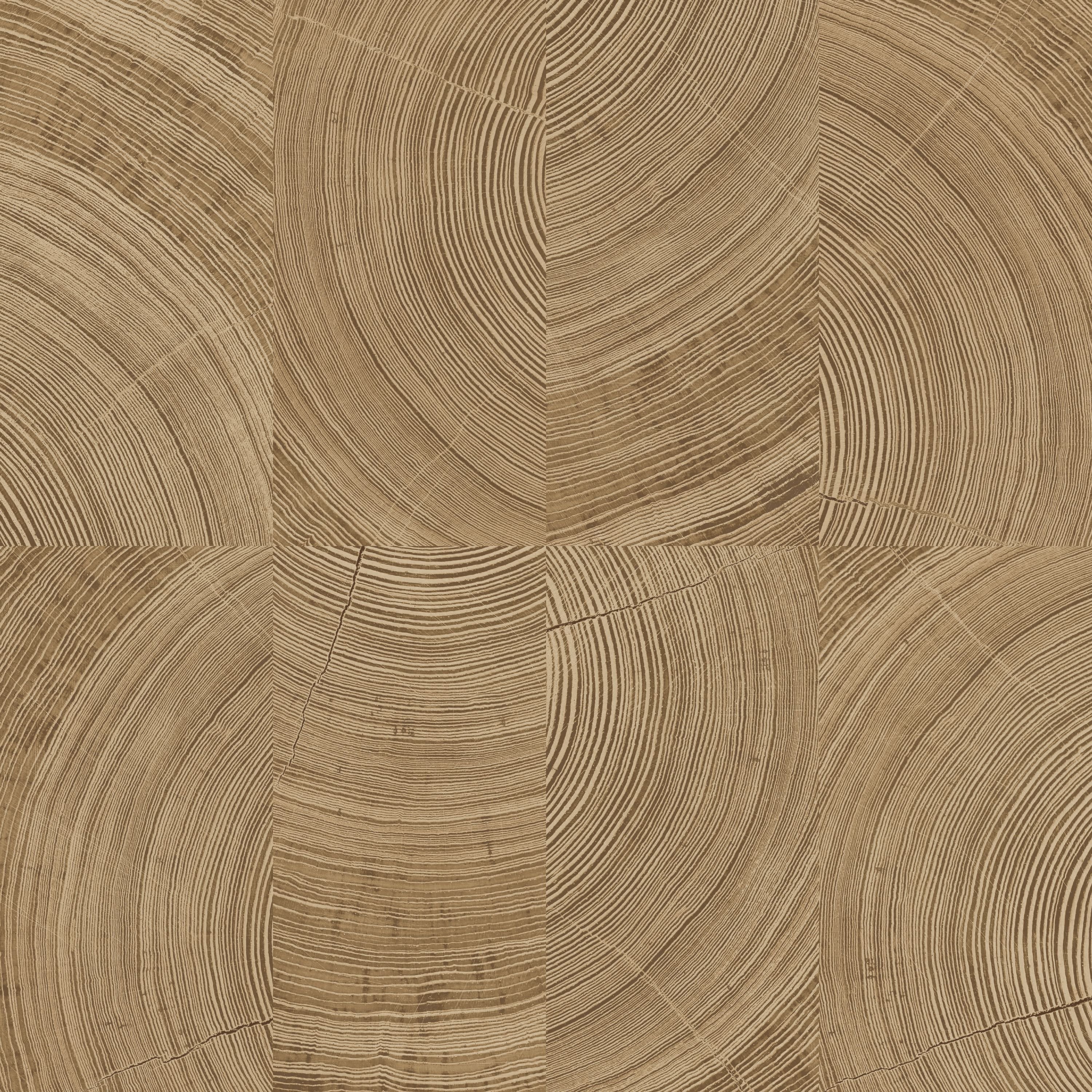 Grandeco Cambara Wood Butchers Block End Grain Textured Wallpaper - Light Oak