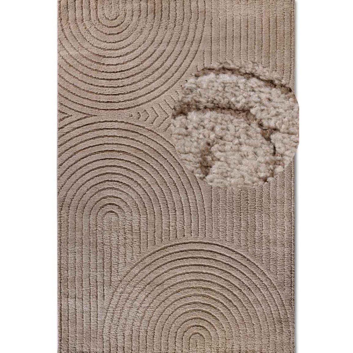 Hanse Home Brown New York Panglao Geometric High Low Rug - 200 x 280cm