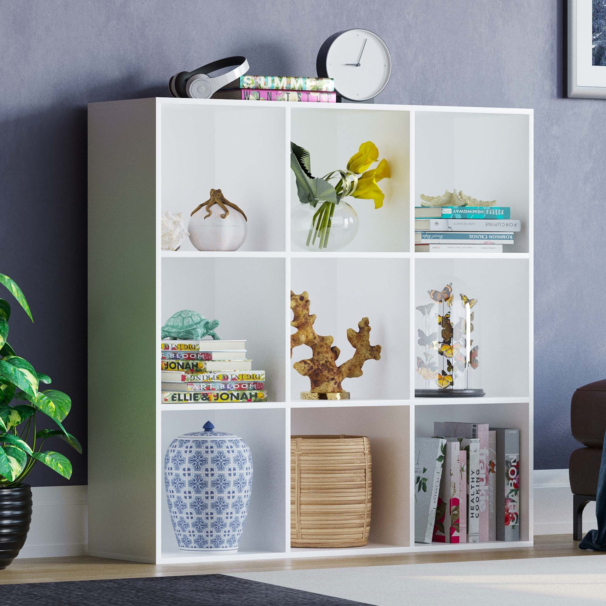 Vida Designs Durham 3x3 Cube Storage Unit - White