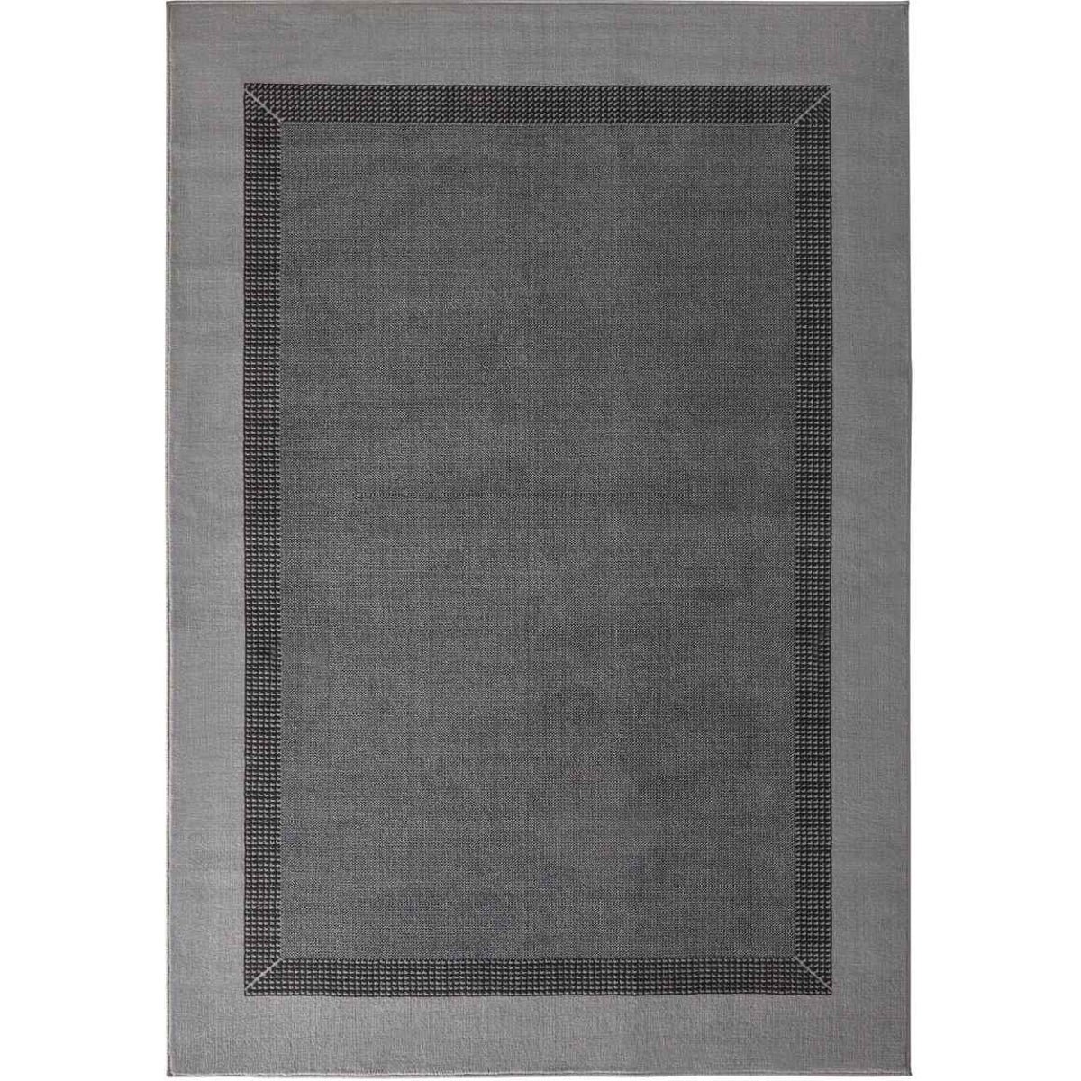 Hanse Home Grey Designer Velours Band Rug - 160 x 230cm